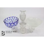 G. Vallon Opaque Glass Vase and Other Glass