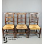 18th Century Lancashire Spindle Back Dining Chairs