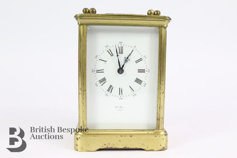 French Brass Carriage Clock