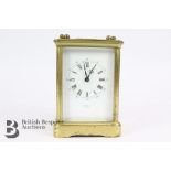 French Brass Carriage Clock