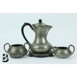 Hammered Pewter Tea Trio