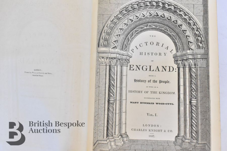 A Pictorial History of England by George L. Craik & Charles MacFarlane in 10 Volumes - Image 5 of 7