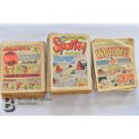 Approx. 160 Sparky, Whoopee, Jackpot and Cheeky Comics 1970s