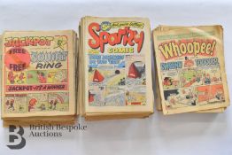 Approx. 160 Sparky, Whoopee, Jackpot and Cheeky Comics 1970s