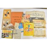 Quantity of Ephemera Relating to The Festival of Britain 1951