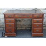 Mahogany Twin Pedestal Desk