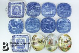 Swedish Limited Edition Blue and White Plates