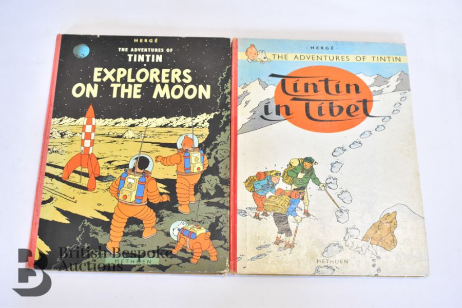 2 Vintage Tintin British Editions