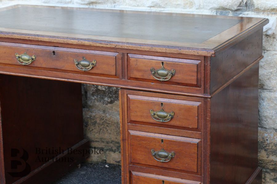 Mahogany Twin Pedestal Desk - Image 2 of 7