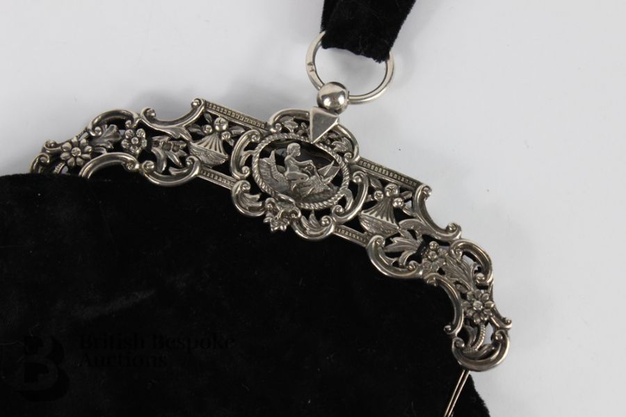 Ornate Silver Bag Top Holder - Image 7 of 9