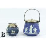 Wedgwood Biscuit Barrel and Sugar Bowl