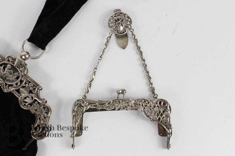 Ornate Silver Bag Top Holder - Image 2 of 9