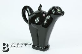 Carlton Ware Black Cat Coffee Pot