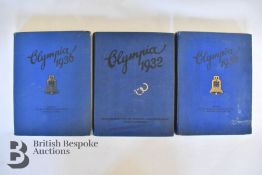 3 Albums Cigarette Photos Olympics 1932 & 1936