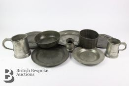 Quantity of 18th and 19th Century Pewter