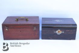 Coromander Wooden Box and Oak Box