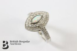 Silver and Cubic Zirconia Ring