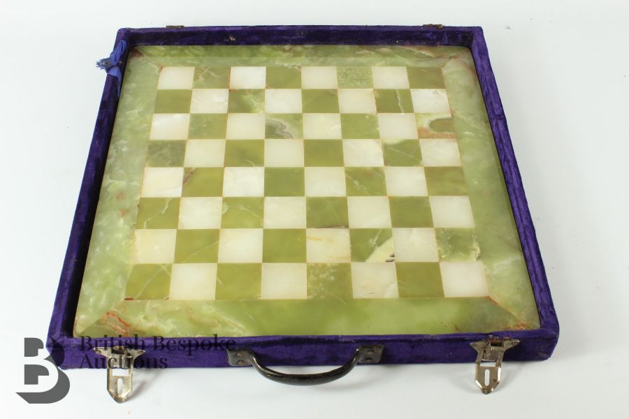 Green Onyx Chess Board - Image 6 of 7