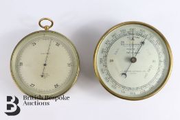 A.T Reynolds (Barnsbury) Ltd Brass Aneroid Barometer Mark II