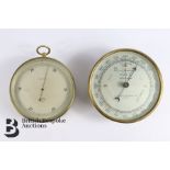 A.T Reynolds (Barnsbury) Ltd Brass Aneroid Barometer Mark II