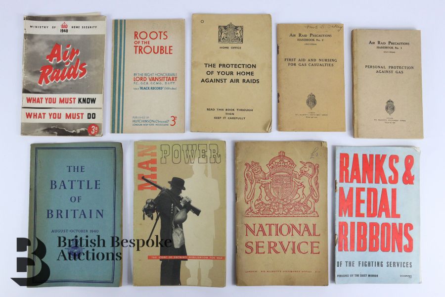 9 WWII Government Booklets