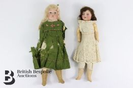 Two Victorian Dolls