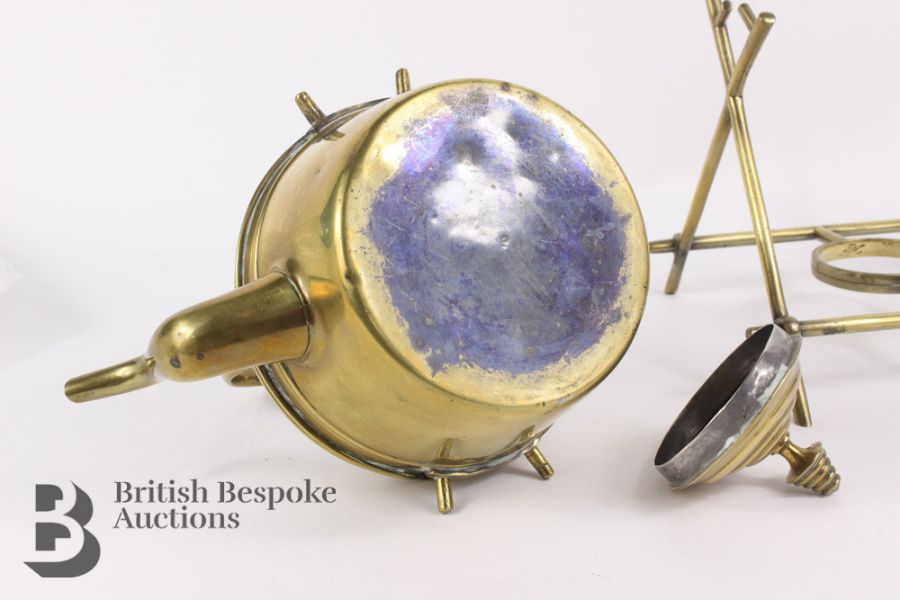 Victorian Brass Kettle - Image 7 of 7