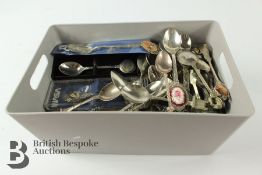 Quantity of Silver Plated Commemorative Spoons