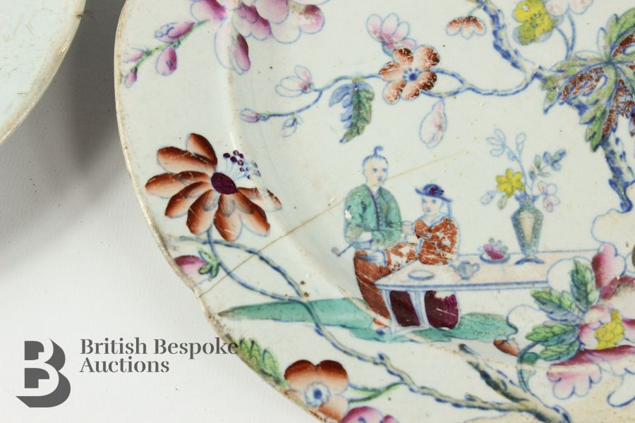 Ten 19th Century Stoneware Plates - Image 5 of 7