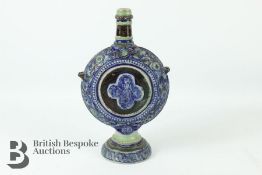 German Pottery Moon Flask