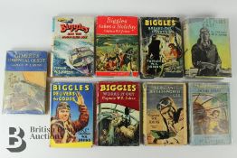 9 Biggles First Editions by W.E. Johns