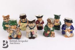 Collection of Collectable Roy Kirkham Toby Jugs