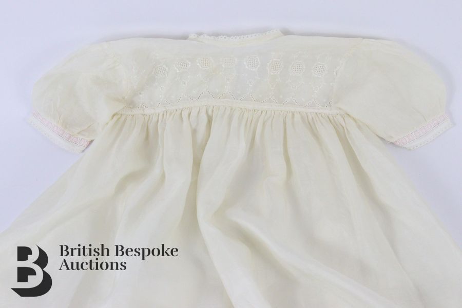 Antique Silk and Lace Christening Robe - Image 2 of 3