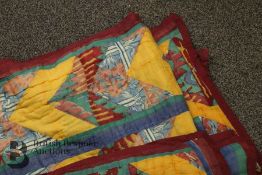 Two Antique Indian Cotton Bedspreads