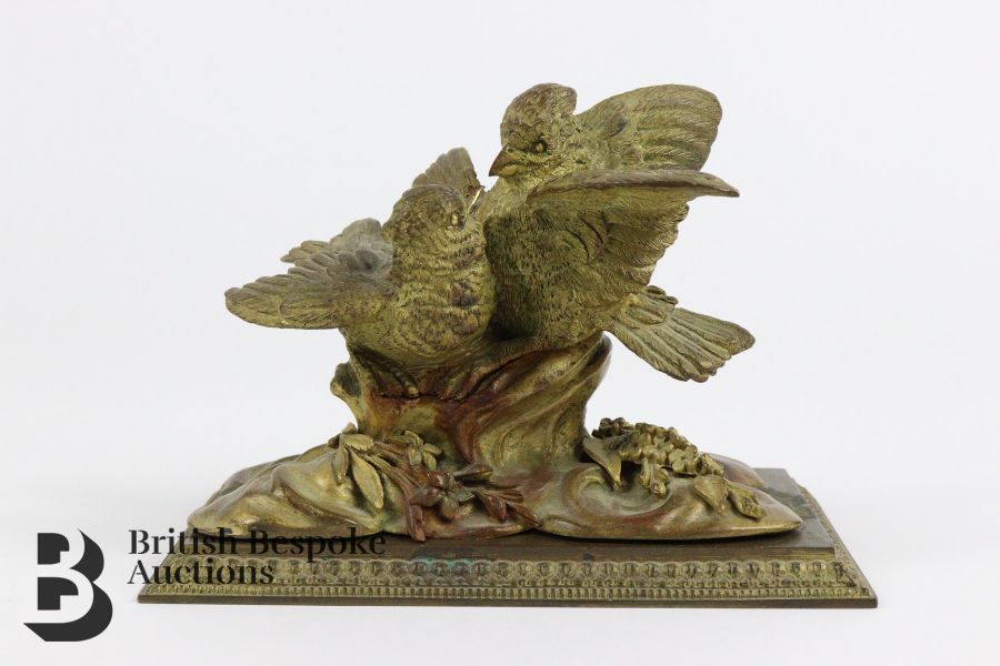 Gilt Bronze Birds