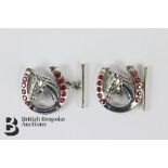 Silver Horse Shoe Cufflinks