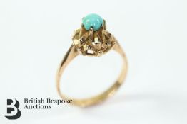 14ct Gold Turquoise Ring