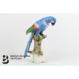 Continental Porcelain Parrot