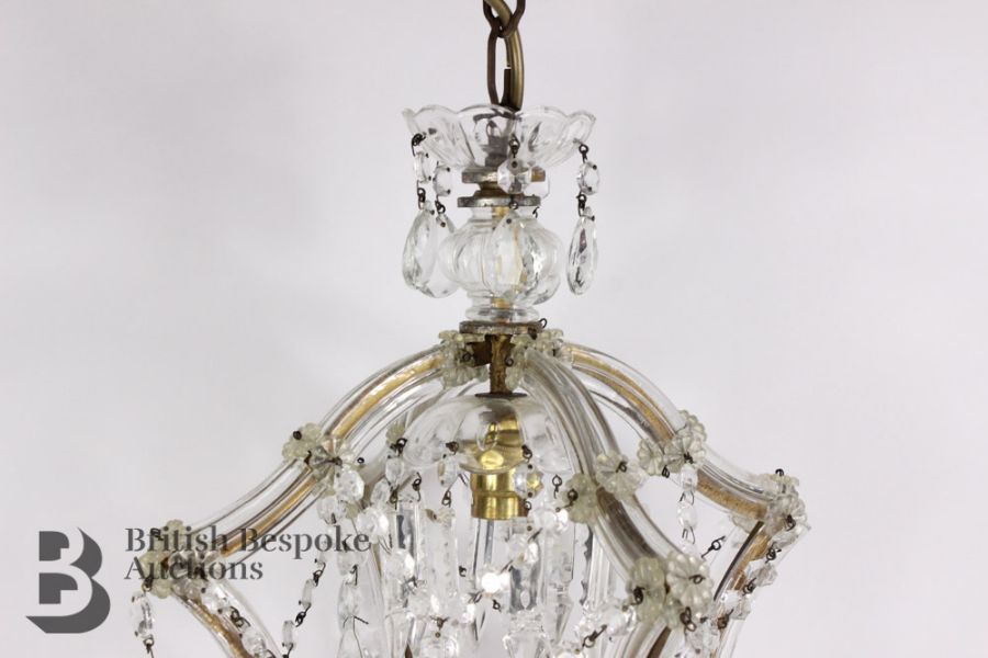 Pair of 20th Century Lantern Chandeliers - Image 2 of 5