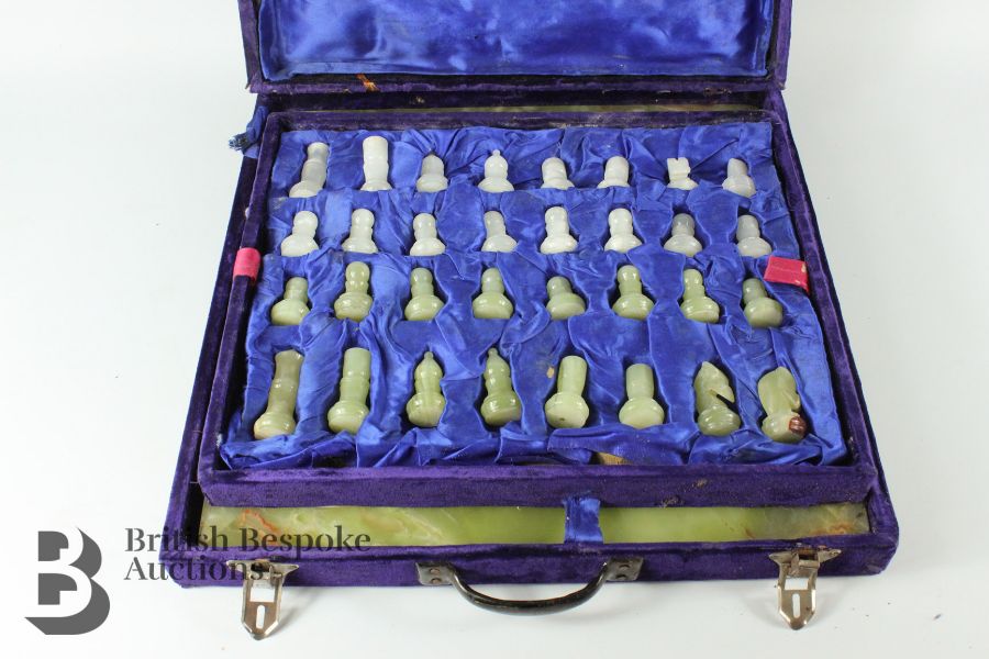 Green Onyx Chess Board - Image 2 of 7