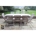 Weathered Tea Outdoor Dining Table and Chairs