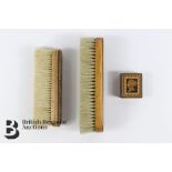 Two Tunbridge Clothes Brushes