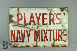 Vintage Enamel Player's Navy Mixture Sign