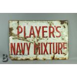 Vintage Enamel Player's Navy Mixture Sign