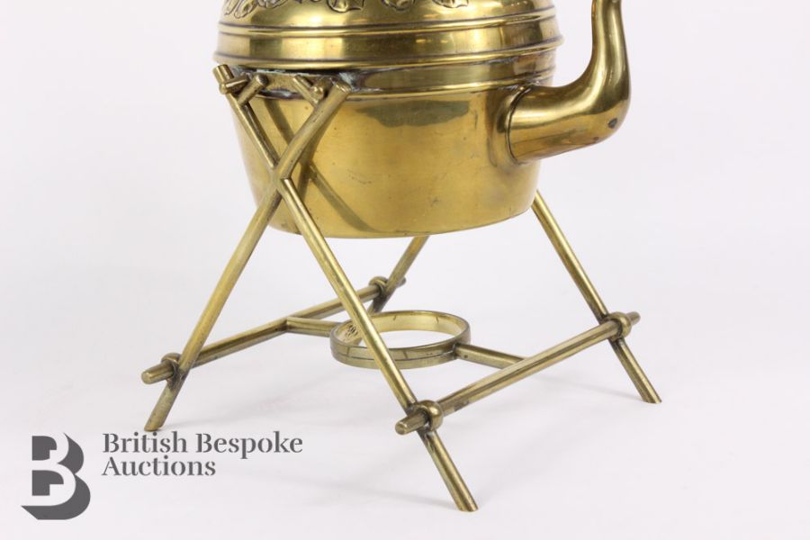 Victorian Brass Kettle - Image 3 of 7