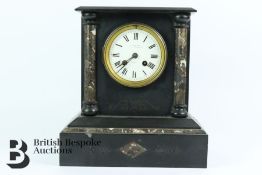 Slate and Marble Mantel Clock