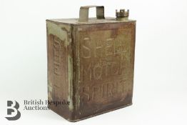 Vintage Shell Motor Spirit Petrol Can