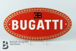 Cast Metal Oval Name Plate