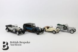 Four Franklin Mint 1:24 Die Cast Models