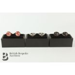 Three Sets of Gentleman's Cufflink's